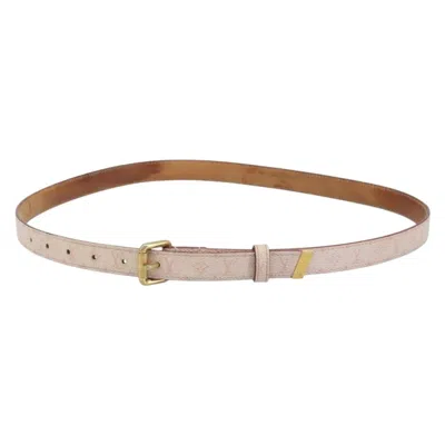 Pre-owned Louis Vuitton Signature Chain Belt Monogram Eclipse Canvas Pink Canvas Belts Accessory ()