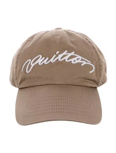 Pre-owned Louis Vuitton Signature Smash Baseball Cap In Neutral