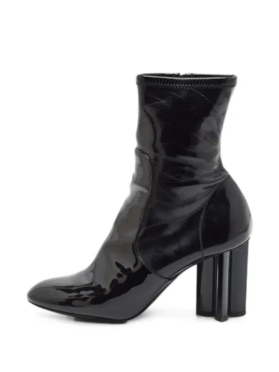 Pre-owned Louis Vuitton Silhouette Ankle Boots In Black