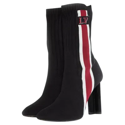 Pre-owned Louis Vuitton , Silhouette Black Fabric Boots