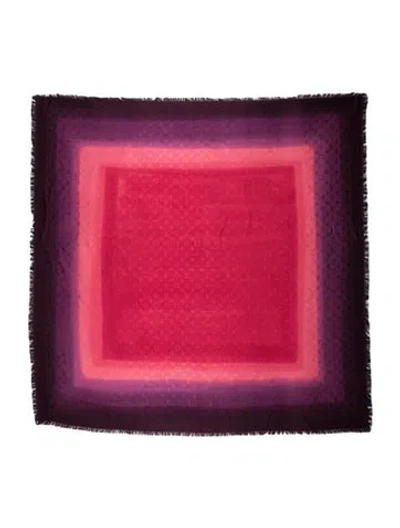 Pre-owned Louis Vuitton Silk 2017 Scarf In Purple