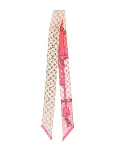 Pre-owned Louis Vuitton Silk 2023 Scarf In Pink