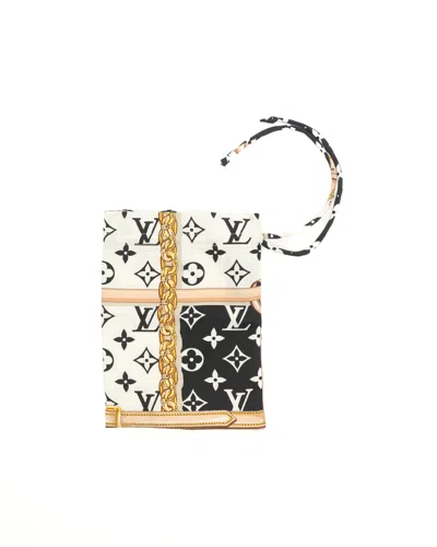 Pre-owned Louis Vuitton Silk Drawstring Pouch In Multi