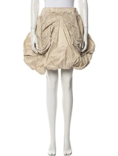 Pre-owned Louis Vuitton Silk Mini Skirt In Neutral