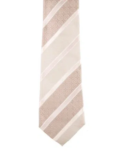 Pre-owned Louis Vuitton Silk Pattern Print Tie In Pink