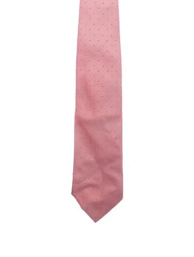 Pre-owned Louis Vuitton Silk Pattern Print Tie In Red