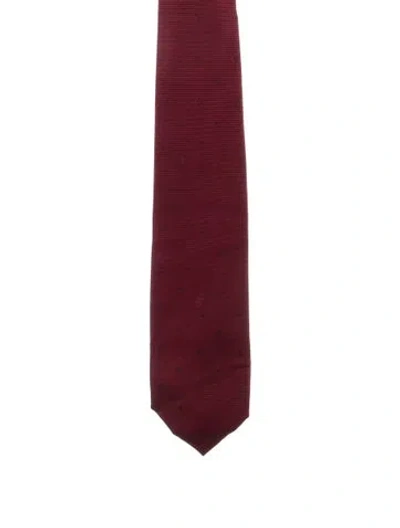 Pre-owned Louis Vuitton Silk Pattern Tie In Black/red