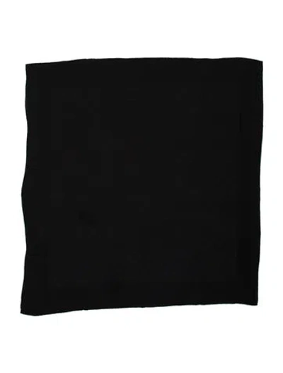 Pre-owned Louis Vuitton Silk Patterned Scarf In Black