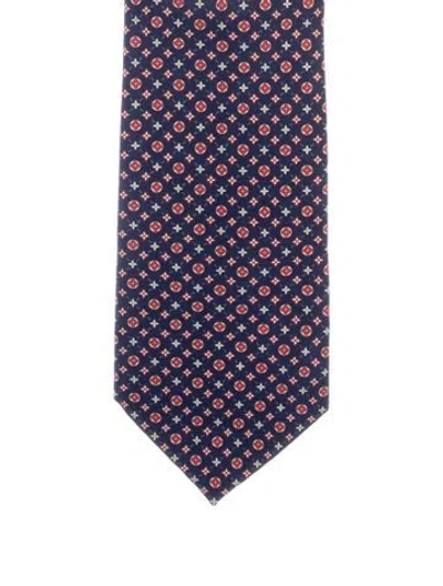 Pre-owned Louis Vuitton Silk Patterned Tie In Multi