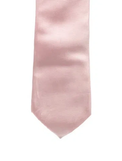 Pre-owned Louis Vuitton Silk Patterned Tie In Pink