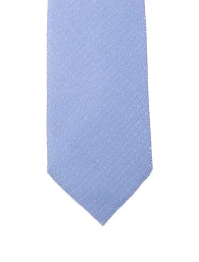 Pre-owned Louis Vuitton Silk Tie In Blue