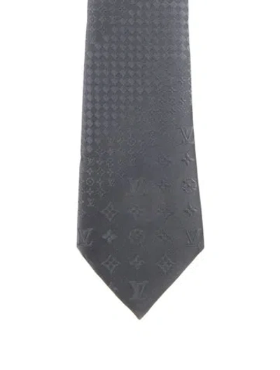 Pre-owned Louis Vuitton Silk Tie In Blue