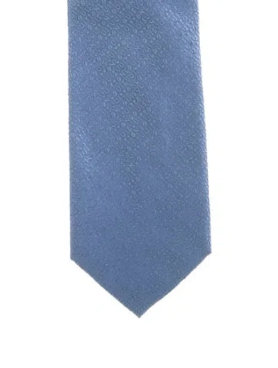 Pre-owned Louis Vuitton Silk Tie In Blue