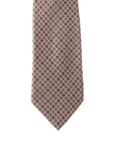 Pre-owned Louis Vuitton Silk Tie In Pink
