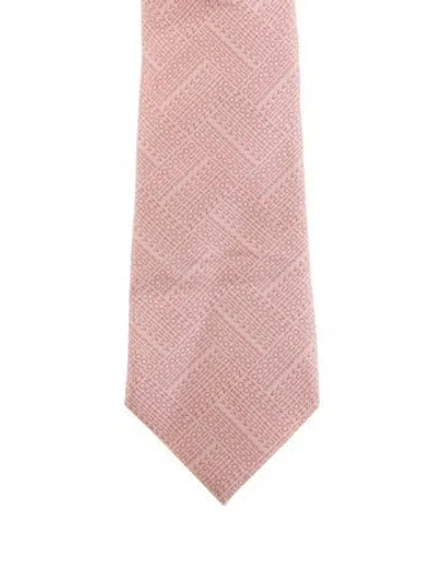 Pre-owned Louis Vuitton Silk Tie In Pink