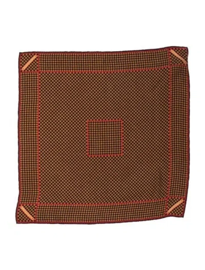 Pre-owned Louis Vuitton Silk Vintage Scarf In Brown