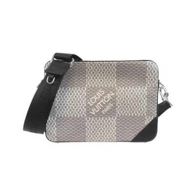Pre-owned Louis Vuitton Silver Coated Canvas Shoulder Bag ()