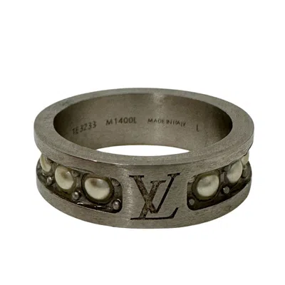 Pre-owned Louis Vuitton Silver Gold Plating Band Ring ()