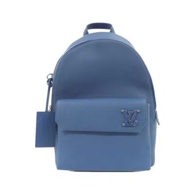 Pre-owned Louis Vuitton Silver Leather Backpack ()