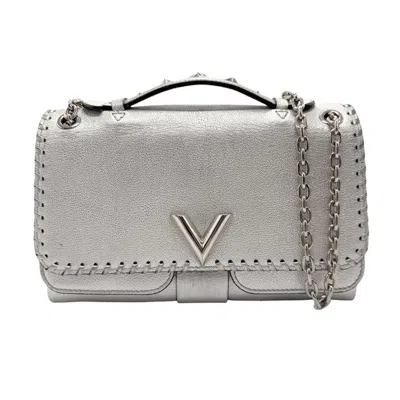 Pre-owned Louis Vuitton Silver Leather Handbag Shoulder Bag ()