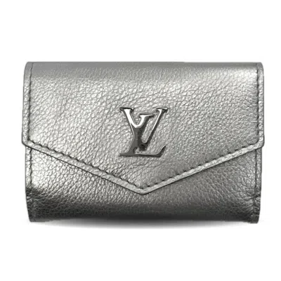 Pre-owned Louis Vuitton Silver Leather Wallet (tri-fold) ()