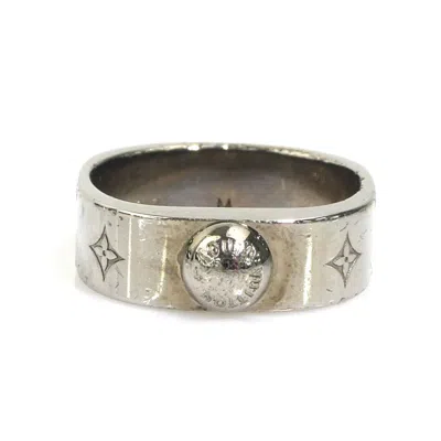 Pre-owned Louis Vuitton Silver Metal Band Ring ()