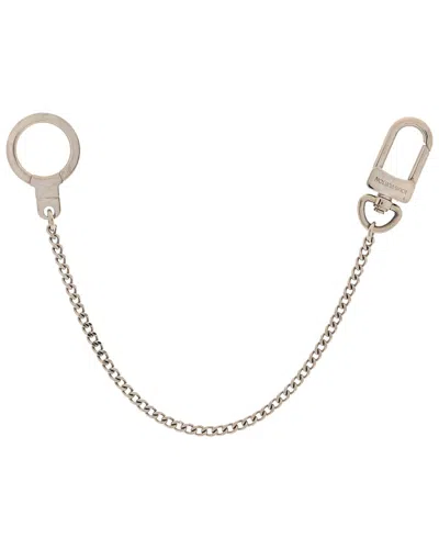 Pre-owned Louis Vuitton Silver Metal Pochette Extender Key Ring Chain (authentic Pre-loved)