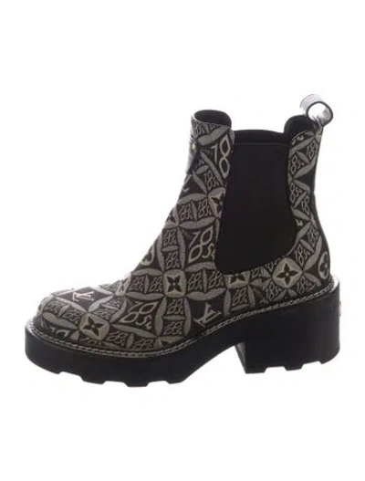 Pre-owned Louis Vuitton Since 1854 Canvas Chelsea Boots In Multicolor