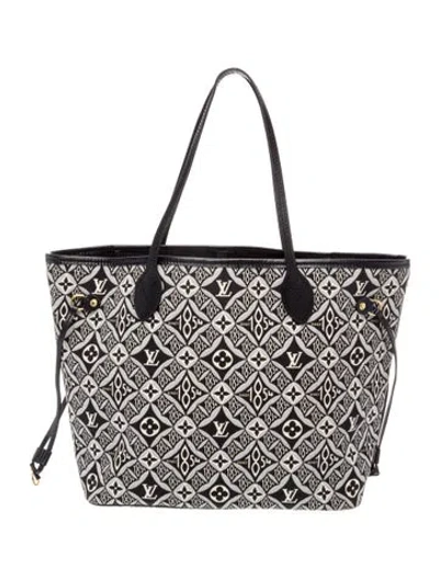 Pre-owned Louis Vuitton Since 1854 Neverfull W/pouch Mm In Black