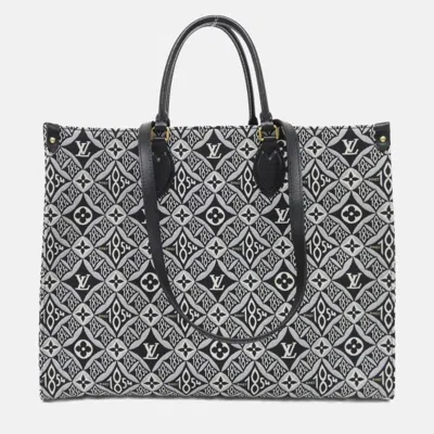Pre-owned Louis Vuitton Since1854 On The Go Gm Handbag In Black