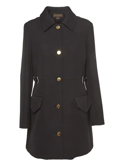 Pre-owned Louis Vuitton Single-breasted Cashmere Coat In Black
