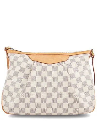 Pre-owned Louis Vuitton Siracusa Pm Canvas Satchel