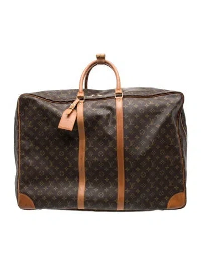 Pre-owned Louis Vuitton Sirius 60 Lv Monogram Suitcase In Brown