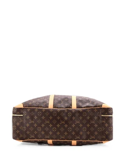 Pre-owned Louis Vuitton Sirius Handbag Monogram Canvas 55 Satchel In Brown