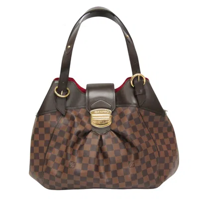 Pre-owned Louis Vuitton Sistina Brown Canvas Shoulder Bag ()
