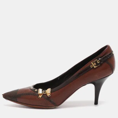 Pre-owned Louis Vuitton Size 37 Brown Leather Pumps