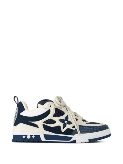 Pre-owned Louis Vuitton Skate フローラル スニーカー In White