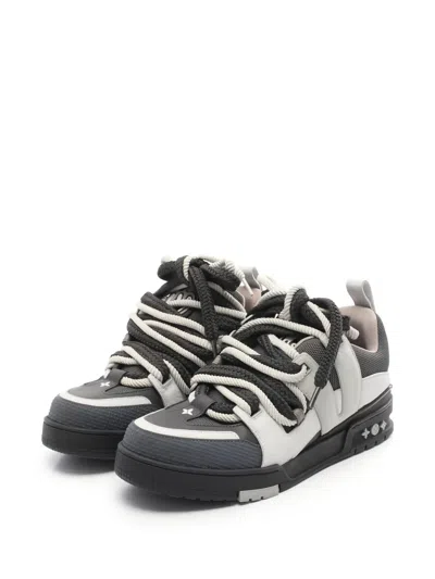 Pre-owned Louis Vuitton Skate Line Sneakers In Gray