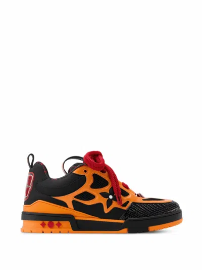 Louis Vuitton Skate Mesh-panelled Sneakers In Orange