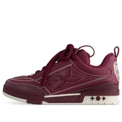 Pre-owned Louis Vuitton Skate Sneakers 'burgundy'