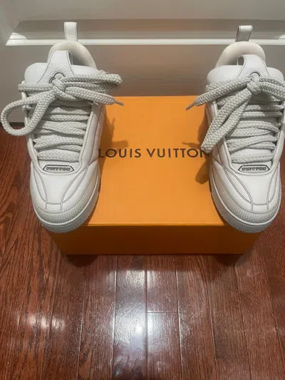 Pre-owned Louis Vuitton Skate Sneakers In Grey