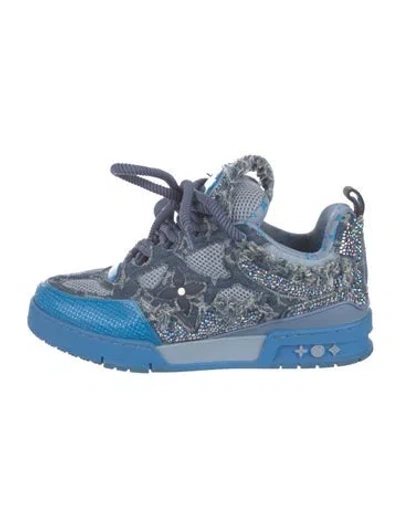 Pre-owned Louis Vuitton Skate Trainer Sneakers In Blue