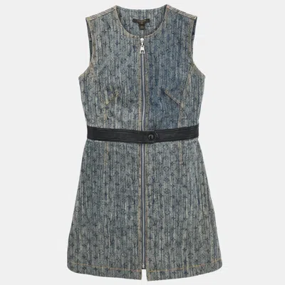 Pre-owned Louis Vuitton Sleeveless Dress Indigo S In Blue