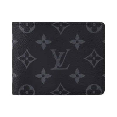 Pre-owned Louis Vuitton Slender Wallet 'black Monogram Eclipse Canvas' | Men's Size Onesize