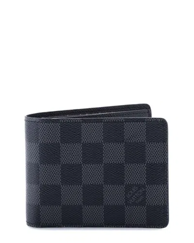 Pre-owned Louis Vuitton Slender Wallet Damier Graphite (authentic Pre-loved)