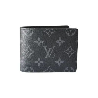 Louis Vuitton Slender Wallet Monogram Dark Grey Black