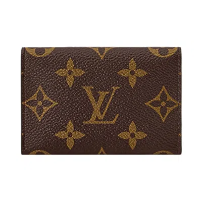 Pre-owned Louis Vuitton Slim Card Holder 'brown Monogram Canvas' | Men's Size Onesize
