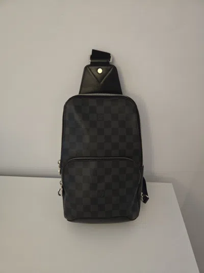 Pre-owned Louis Vuitton Sling Bag In Blue Navy Black