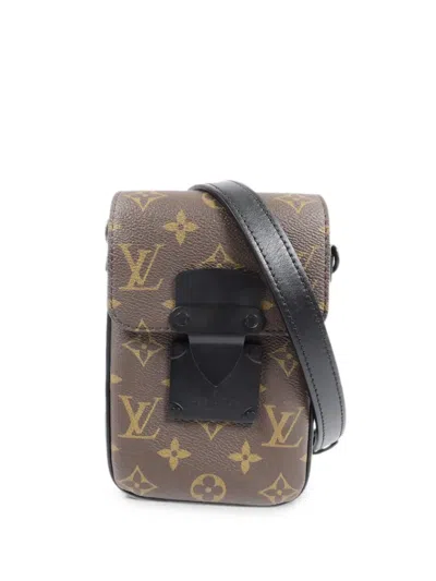 Pre-owned Louis Vuitton S-lock Shoulder Bag In Brown