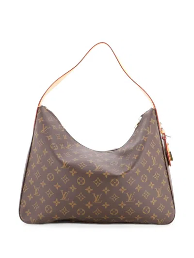 Pre-owned Louis Vuitton Slouchy Handbag Monogram Canvas Mm Hobo Bag In Brown